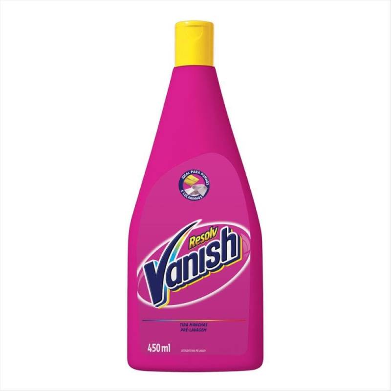 Tira Manchas Líquido Vanish Pré-Lavagem Roupas Coloridas 450ml