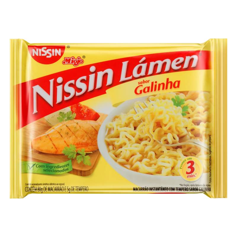 Macarrão Instantâneo Nissin Lámen Frango 85g 