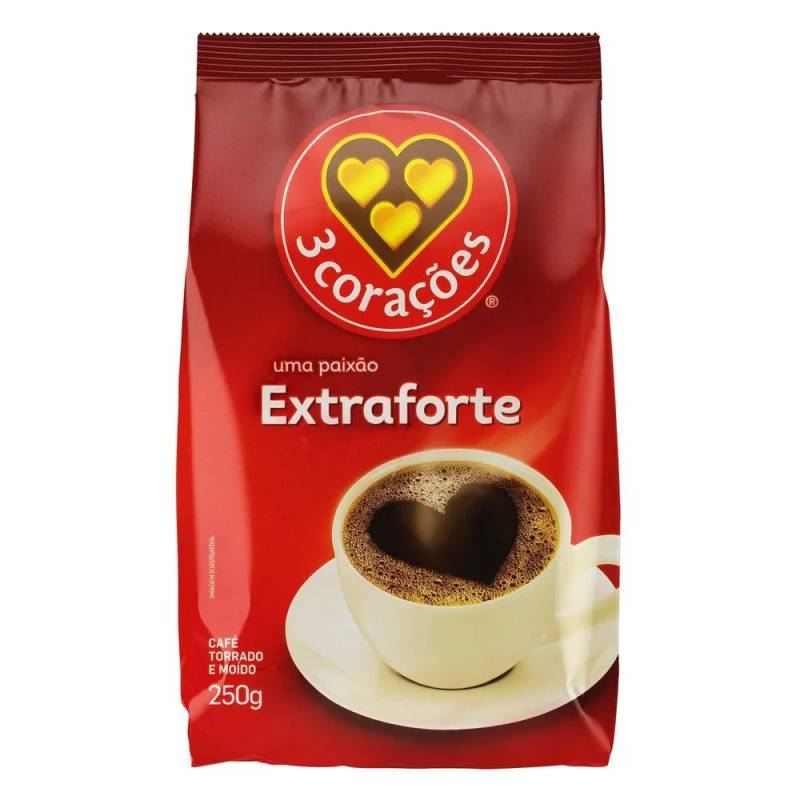 Café Torra e Moído 3 Corações Extra Forte 250g