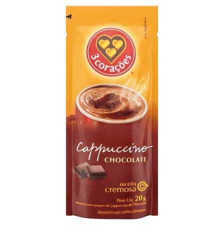 Cappuccino 3 Corações Chocolate 20g