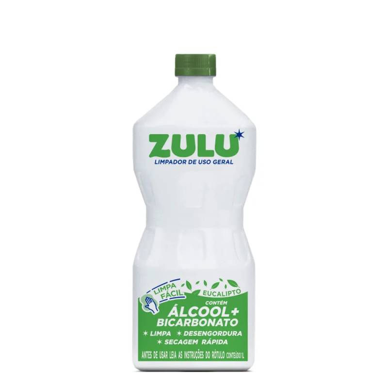 Álcool Bicarbonato Zulu Eucalipto 1L